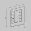 Кнопочная настенная панель 8-ми клавишная DALI Maytoni Lighting control 721053