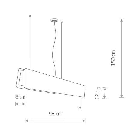 Подвесной светильник Nowodvorski Oslo Led 90 Smoked Oak 7522