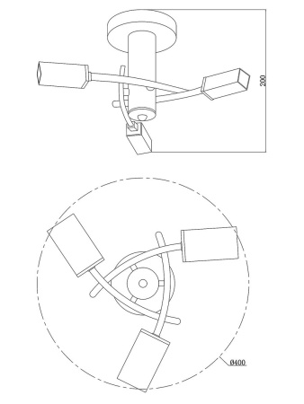 Потолочная люстра Moderli Lumi V1160-3C