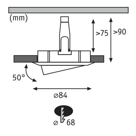 Встраиваемый светильник Paulmann Nova 93639