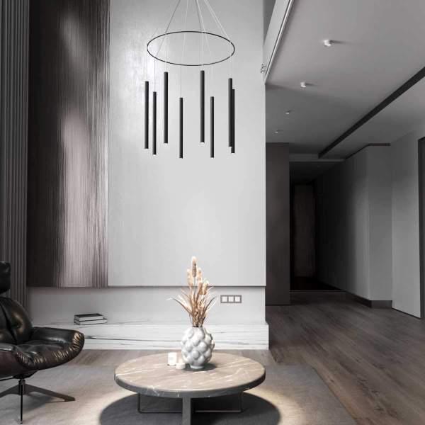 Подвесной светодиодный светильник Eurosvet 301101 LED черный a071443