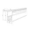 Шинопровод магнитный встраиваемый Elektrostandard Slim Magnetic 85086/00 a057186