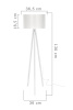 Торшер Toplight Sarah TL1618S-01WH