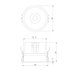Встраиваемый светодиодный светильник Elektrostandard Forte 25071/LED a069411