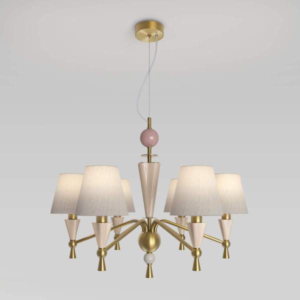 Подвесная люстра Eurosvet Teja 101014/6 латунь Smart a072038