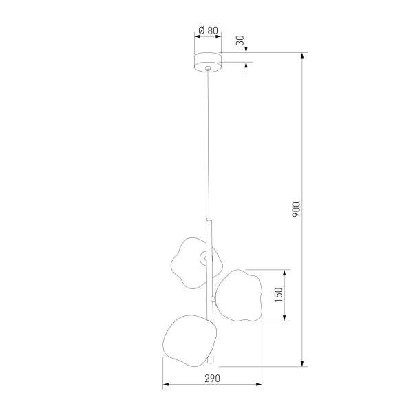 Подвесной светильник TK Lighting 11036 Lava Brown a071853