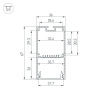 Профиль Arlight Line-S-3667-3000 Black 042903
