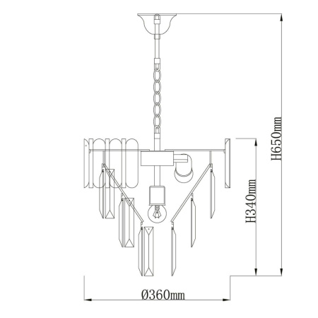 Подвесная люстра De Markt City Бриз 111014205