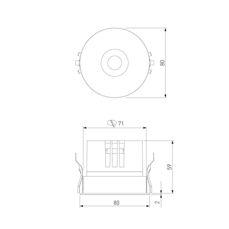 Встраиваемый светодиодный светильник Elektrostandard Bliss 25070/LED a069405