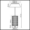 Настольная лампа беспроводная Odeon Light Lulu L-Vision 5453/8TLA