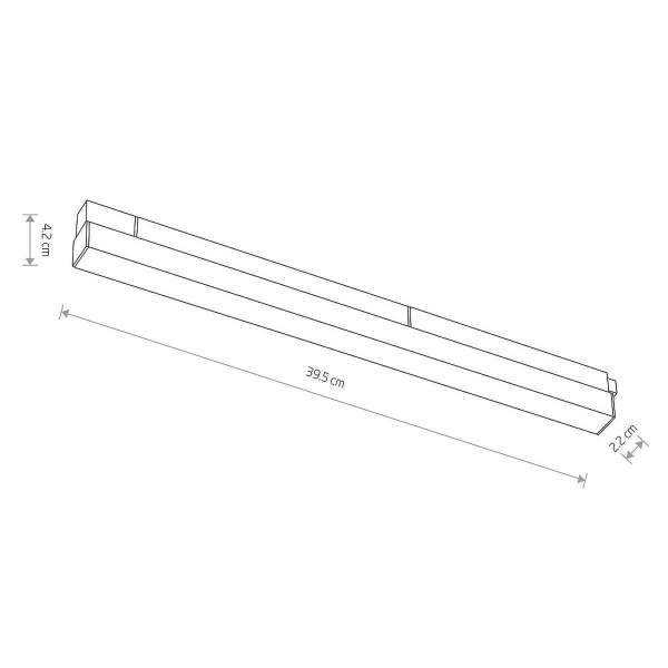 Трековый магнитный светильник Nowodvorski Lvm Line Black 10148