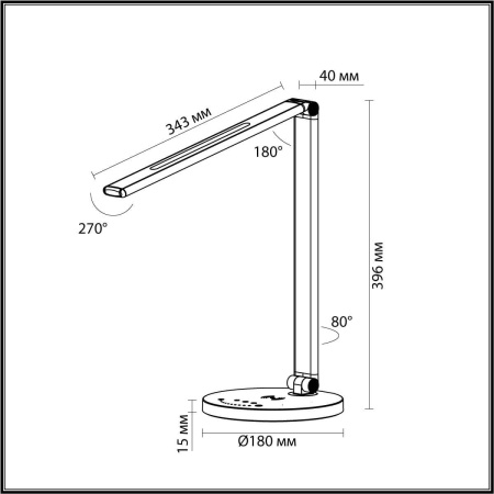 Настольная лампа Odeon Light Uma 4387/7TL