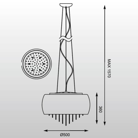 Подвесная люстра Zumaline Vista P0076-06K-F4GR