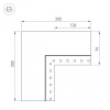 Коннектор L-образный внутренний Arlight SL-Linia55-Fantom-EDGE 030136