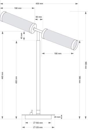 Настольный светильник KUTEK SALETTO SAL-LG-2(Z)