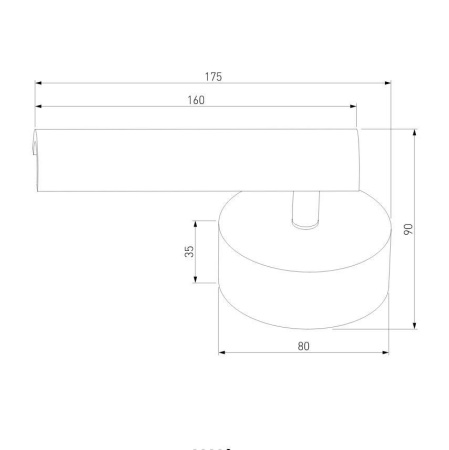 Светодиодный спот Eurosvet Tint 20126/1 LED черный жемчуг