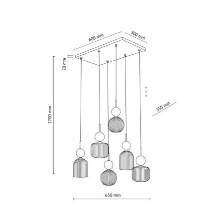 Подвесной светильник TK Lighting 11044 Sophia Cognac a072559