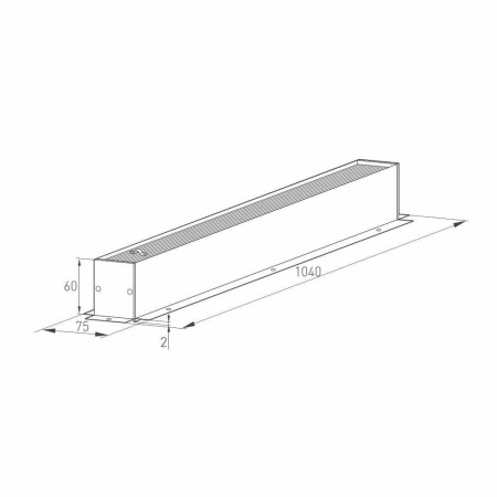 Шинопровод магнитный встраиваемый Arlight Mag-Track-4560-F-1040 026898