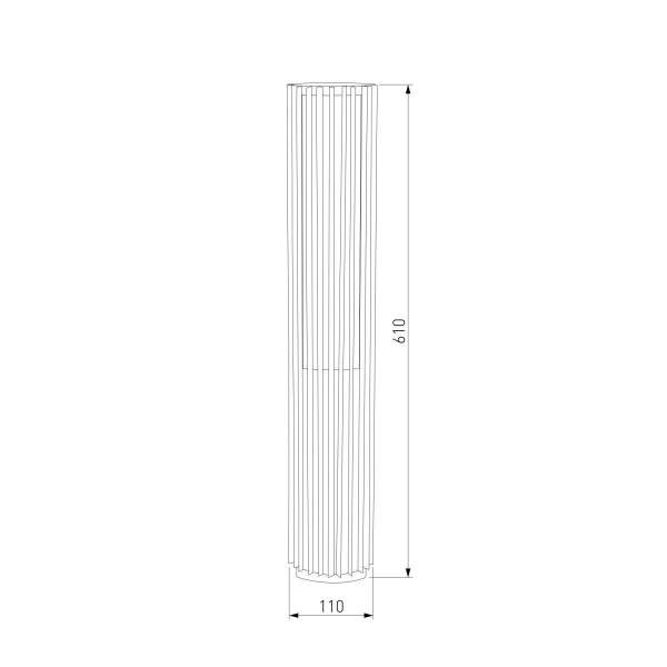 Садово-парковый светильник Elektrostandard Entero (35189/F) 3000K черный a072080