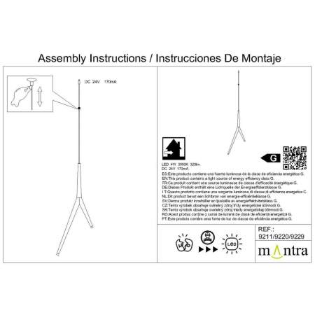 Подвесная люстра Mantra Arrecife 9364+9229 (5L)