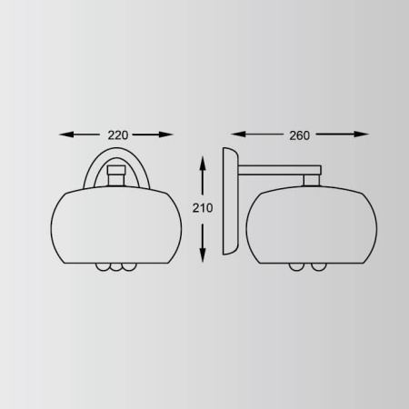 Бра Zumaline Crystal W0076-01D-F4FZ