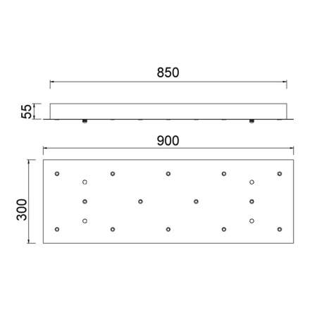 Потолочное основание Mantra Modular Light Florones 9391
