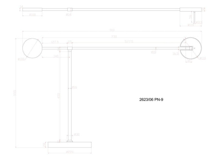 Торшер Divinare Malcone 2623/06 PN-9
