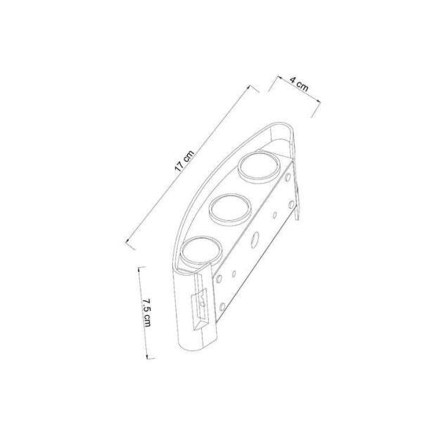 Уличный настенный светодиодный светильник Arte Lamp Bosto A3122AL-6BK