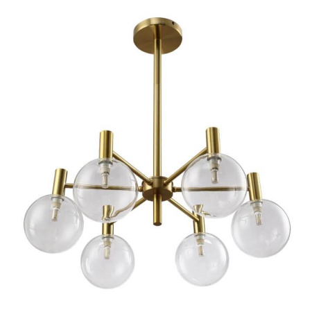 Подвесная люстра Crystal Lux Andres SP6 Bronze/Transparente