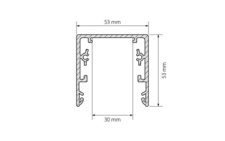 Профиль Arlight TOP-LINIA53-2000 ANOD 016989