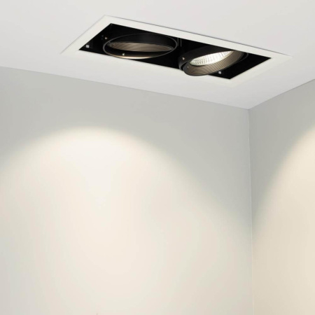 Встраиваемый светодиодный светильник Arlight CL-Kardan-S375x190-2x25W Warm3000 028863