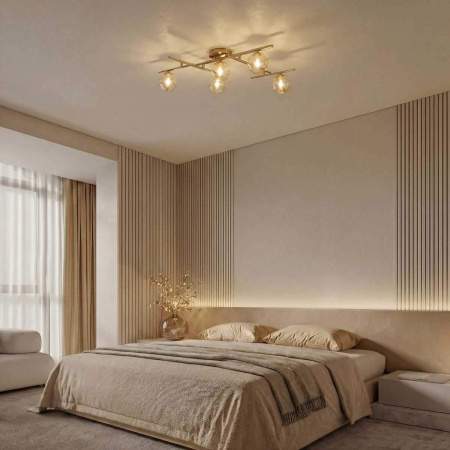 Потолочная люстра Eurosvet Liana 502001/5 латунь a072099