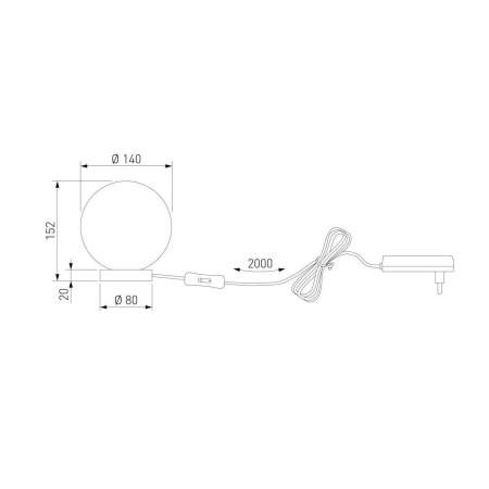 Настольная лампа Bogates Crystall 1_102 a072034
