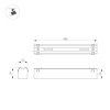 Трековый светодиодный светильник Arlight Mag-Vibe-Flat-L485-24W Warm3000 044437