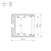Профиль Arlight SL-ARC-3535-D320-N90 White 039591