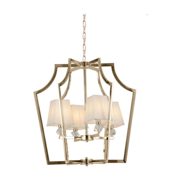 Подвесная люстра Lumina Deco Montero LDP 1249-4 GD+WT