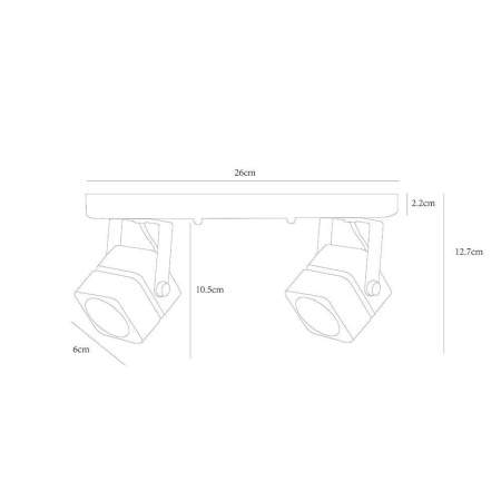 Потолочный светильник Arte Lamp A1315PL-2BK