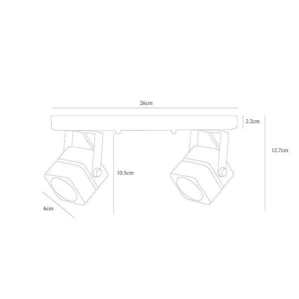 Потолочный светильник Arte Lamp A1315PL-2BK