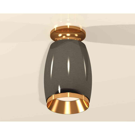 Комплект накладного светильника Ambrella light Techno Spot XS1123043 DCH/PYG черный хром/золото желтое полированное (N6905, C1123, N7034)