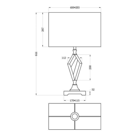 Настольная лампа Garda Decor 22-88232