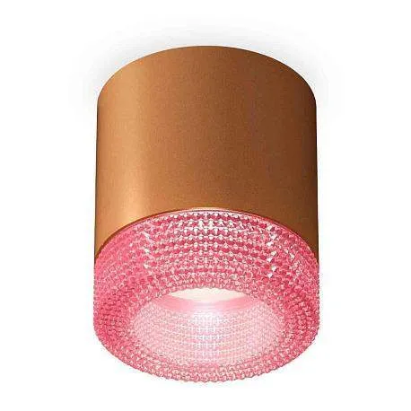 Комплект накладного светильника Ambrella light Techno Spot XS7404030 SCF/PI кофе песок/розовый (C7404, N7193)