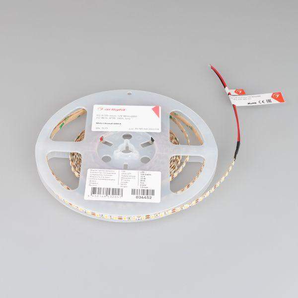 Светодиодная лента Arlight 12W/m 120LED/m 2835SMD холодный белый 5M 036452