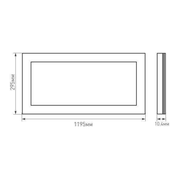Светодиодная панель Arlight IM-S300x1200-40W Warm3000 023155(2)