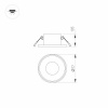 Корпус встраиваемого светильника Arlight Plurio-Base-Built-R77 031704