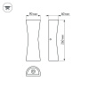 Уличный настенный светодиодный светильник Arlight LGD-Wall-Tub-J2B-12W Day White 022563