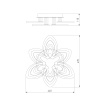 Потолочная светодиодная люстра Eurosvet Floritta 90227/6 белый