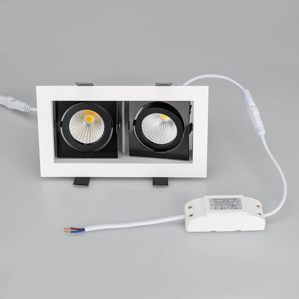 Встраиваемый светодиодный светильник Arlight CL-Kardan-S180x102-2x9W Warm 024130