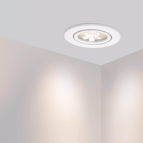 Мебельный светодиодный светильник Arlight LTM-R65WH 5W Warm White 10deg 020768