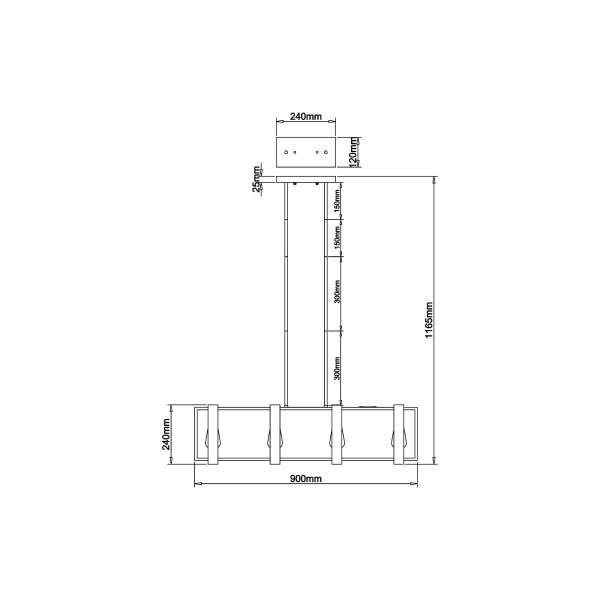 Подвесной светильник Vele Luce Bastion VL6112P04