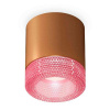 Комплект накладного светильника Ambrella light Techno Spot XS7404030 SCF/PI кофе песок/розовый (C7404, N7193)